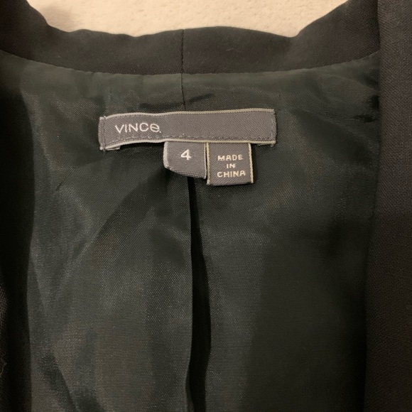 Vince Black Shawl Lapel Textured Blazer - Picture 5 of 5